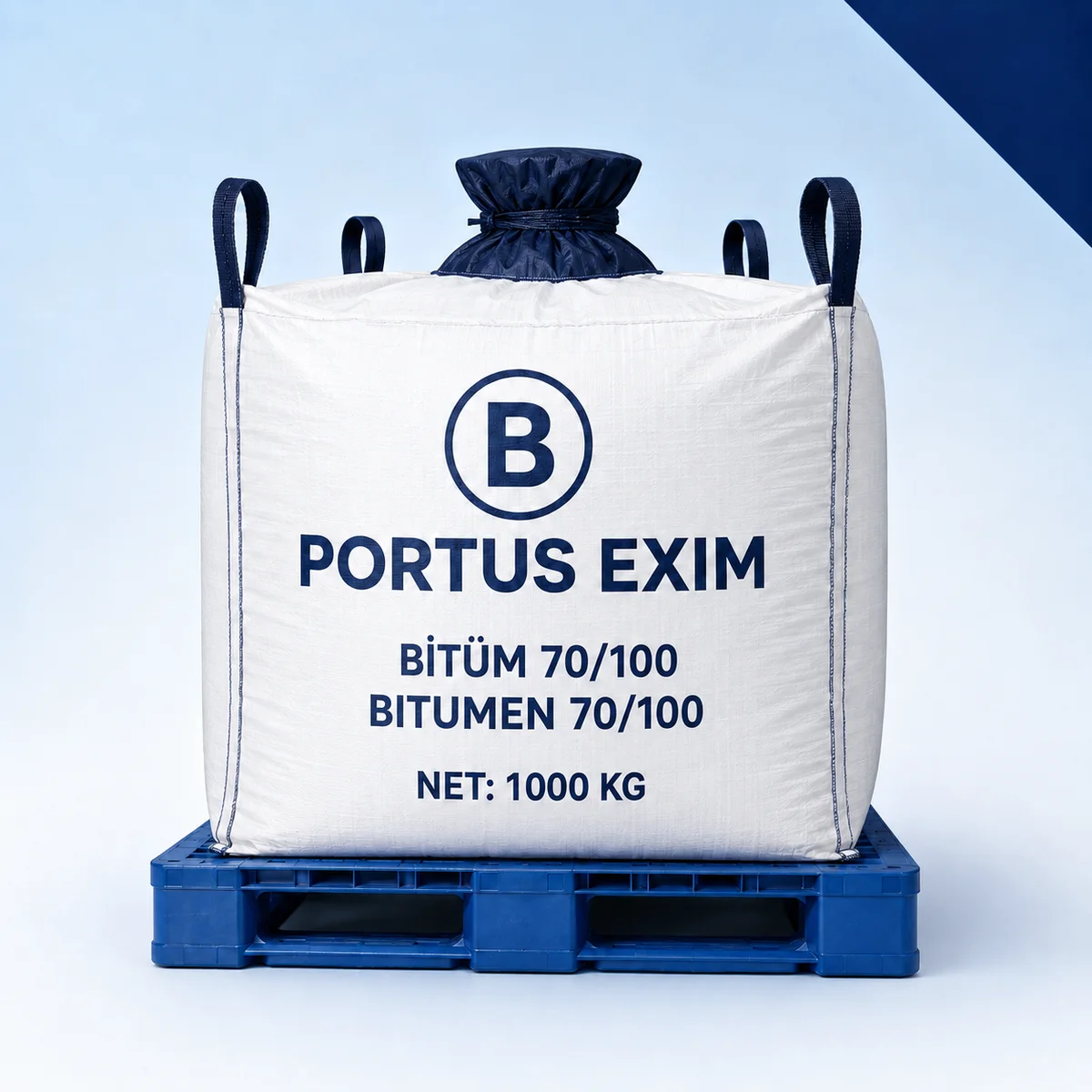 Portus EXİM Bitüm 70/100 jumbo big bag ambalajı