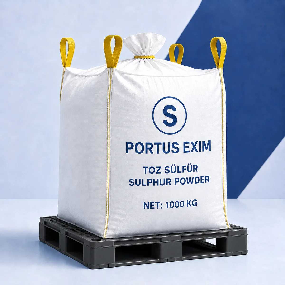 Portus EXİM toz sülfür big bag ambalajı